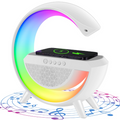 Lámpara Smart 3 en 1: Cargador, Parlante y Luz RGB