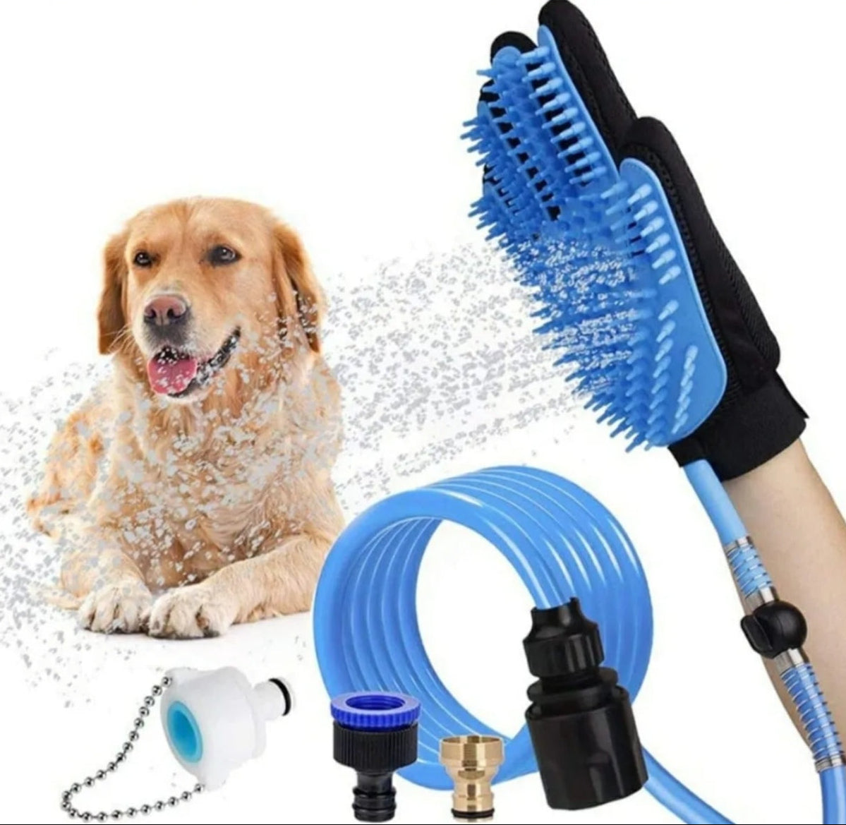 Guante Manguera 2 en 1 para Bañar Mascotas 🐶🚿