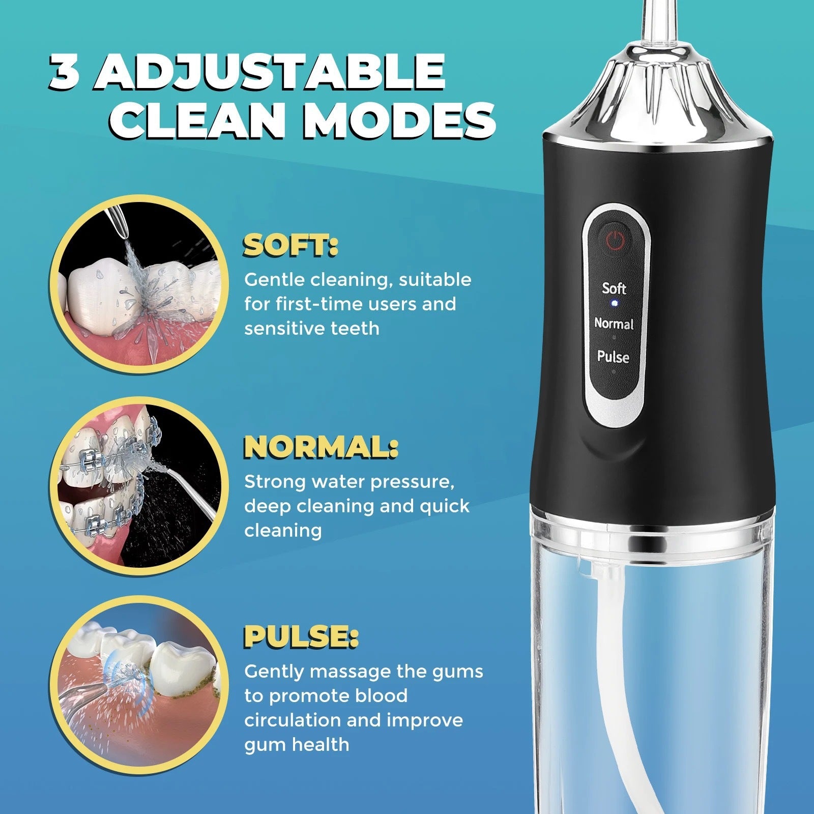Irrigador Bucal Portátil Recargable USB